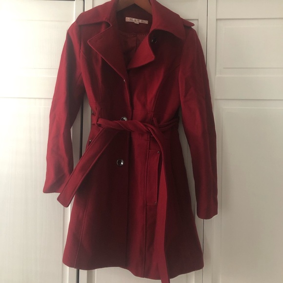 Kenneth Cole Red Coat - Picture 1 of 9